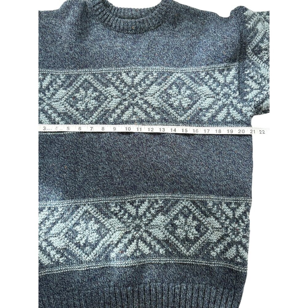 Vintage BHS Menswear Wool Nordic Style Sweater Made In Scotland Oversized Size S - Picture 6 of 6